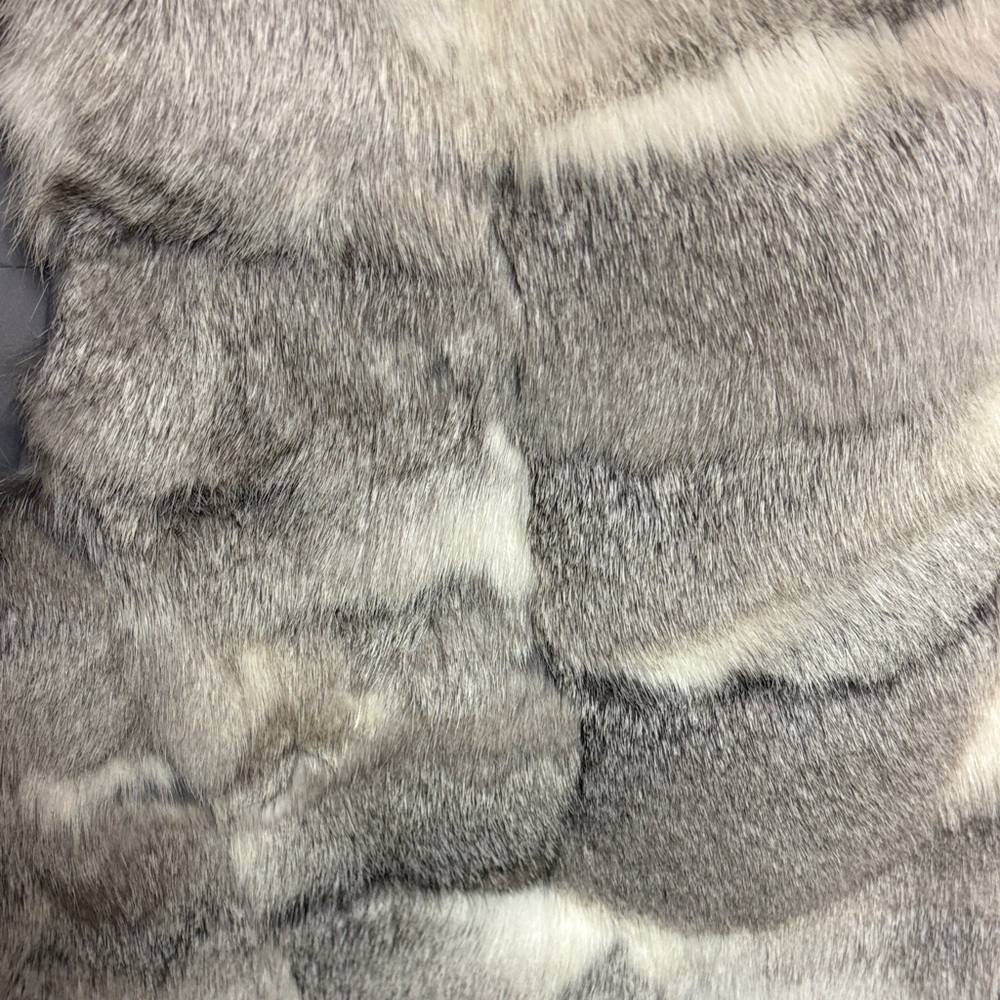 Gray Real Rabbit Fur Vest - Picture 6 of 6